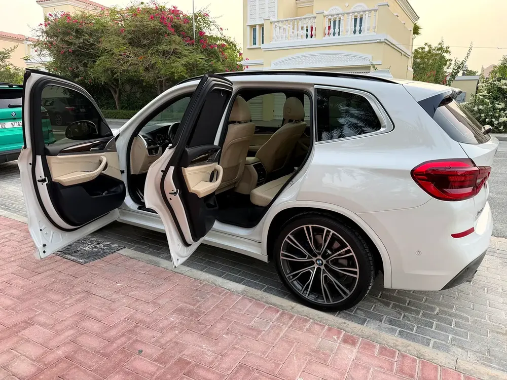 BMW X3 xDrive30i M Sport 2019 | GCC Specs | white interior - Image 7