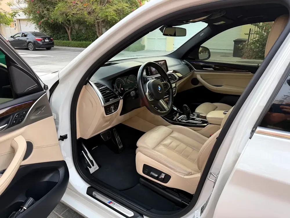 BMW X3 xDrive30i M Sport 2019 | GCC Specs | white interior - Image 8