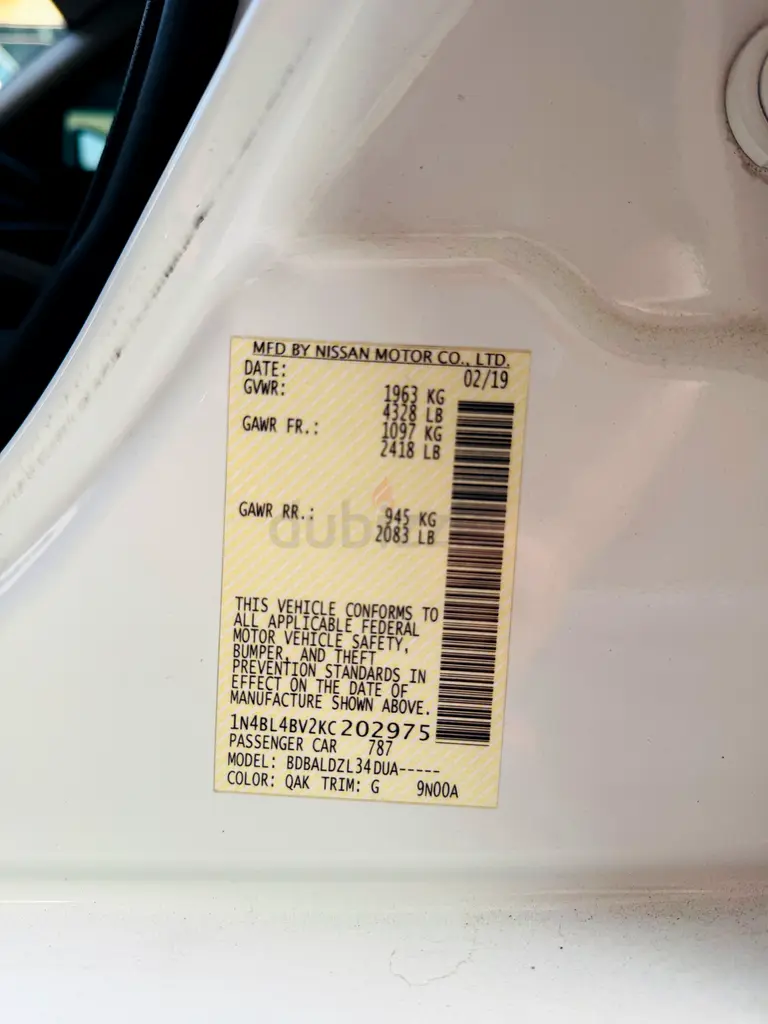 Nissan altima 2019 - Image 11