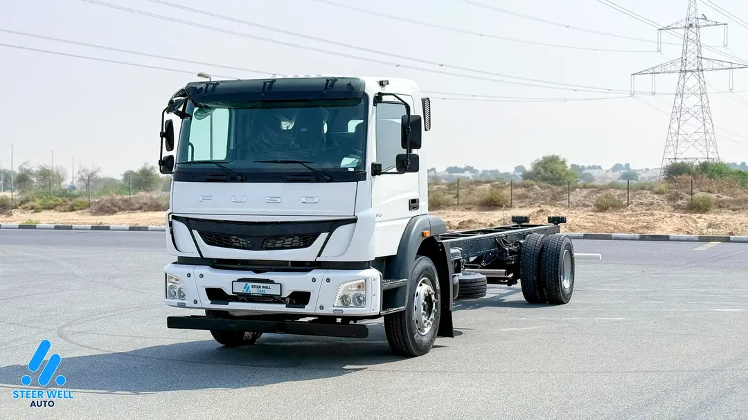 2024 Fuso FJ 12 Ton 6.4L RWD Diesel Bare Chassis Truck  | White